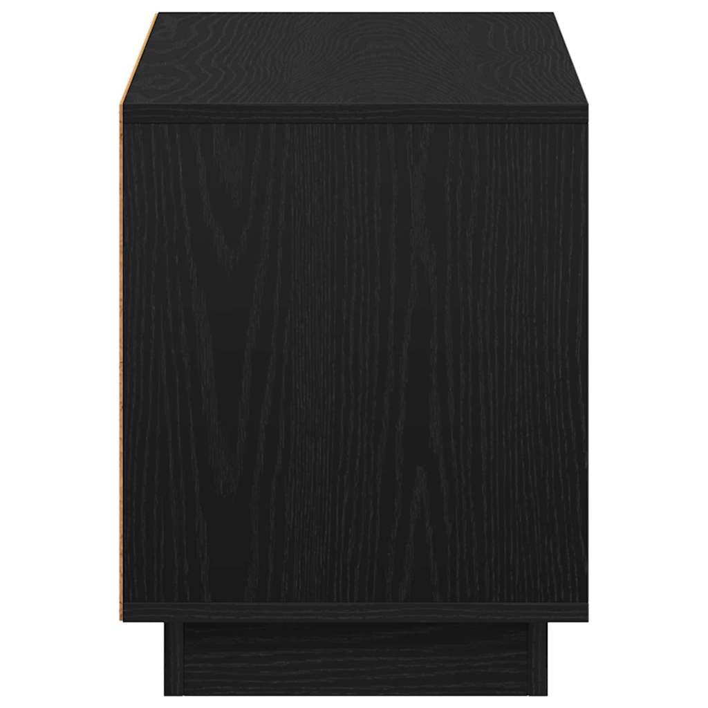 TV-Schränk Schwarz Eichen-Optik 102 x 35 x 45 cm Holzwerkstoff