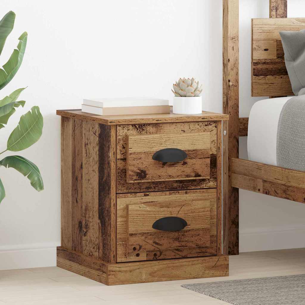 Nachttisch 2 pcs Altholz 39 x 39 x 47,5 cm Holzwerkstoff