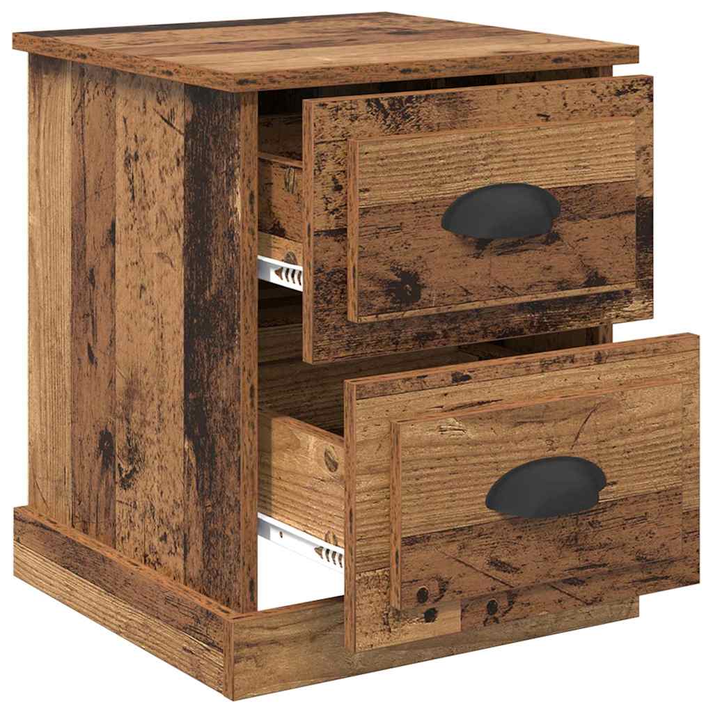 Nachttisch 2 pcs Altholz 39 x 39 x 47,5 cm Holzwerkstoff