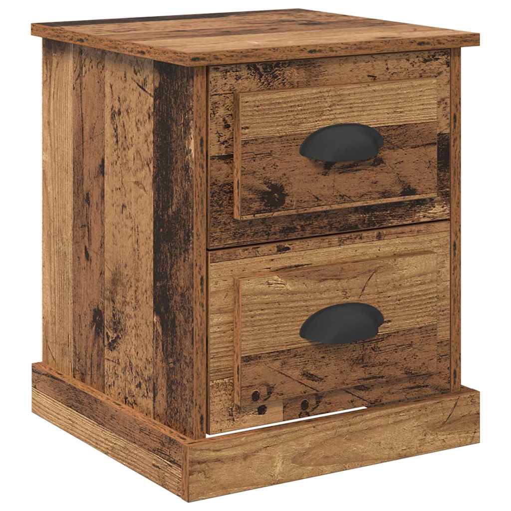 Nachttisch 2 pcs Altholz 39 x 39 x 47,5 cm Holzwerkstoff