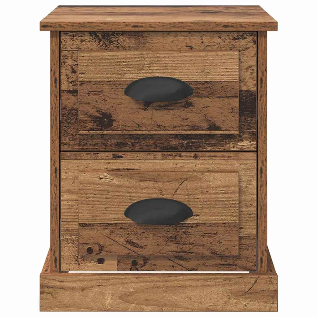 Nachttisch 2 pcs Altholz 39 x 39 x 47,5 cm Holzwerkstoff