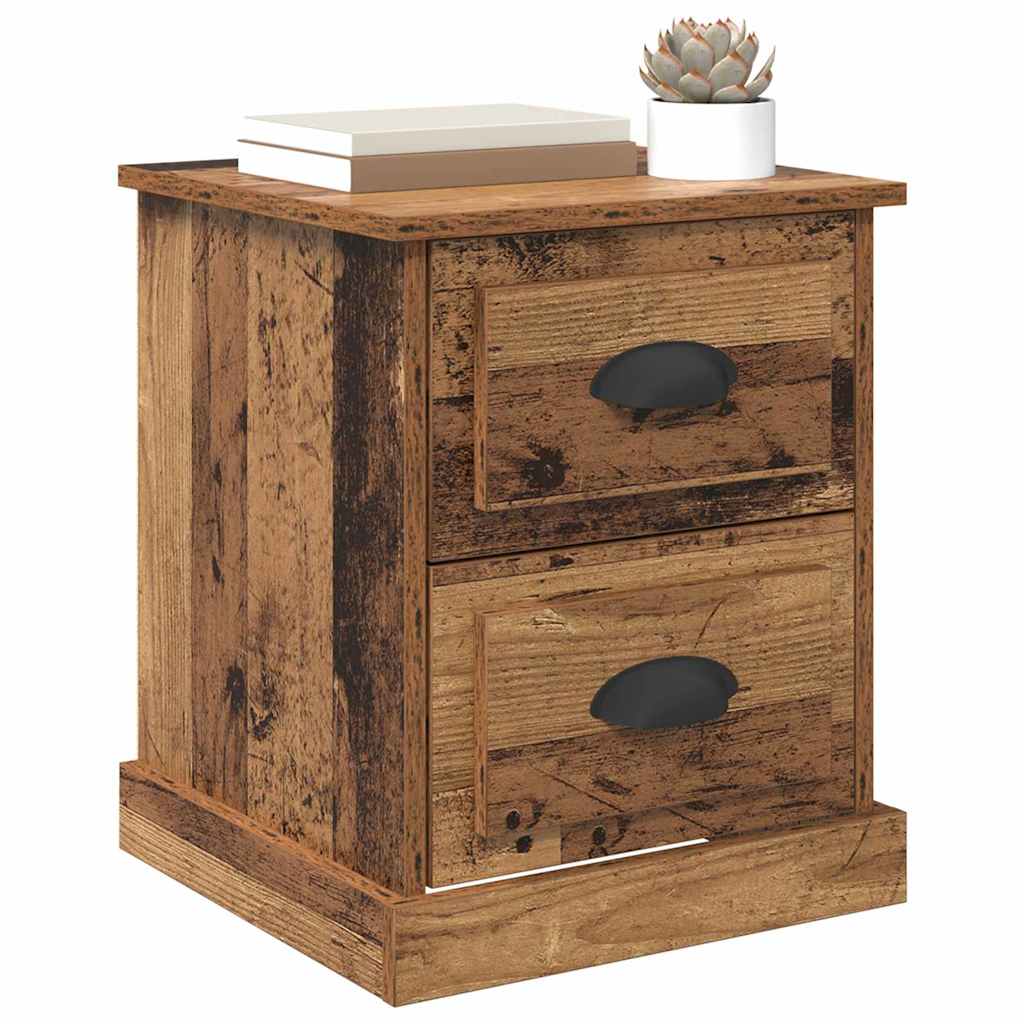 Nachttisch 2 pcs Altholz 39 x 39 x 47,5 cm Holzwerkstoff