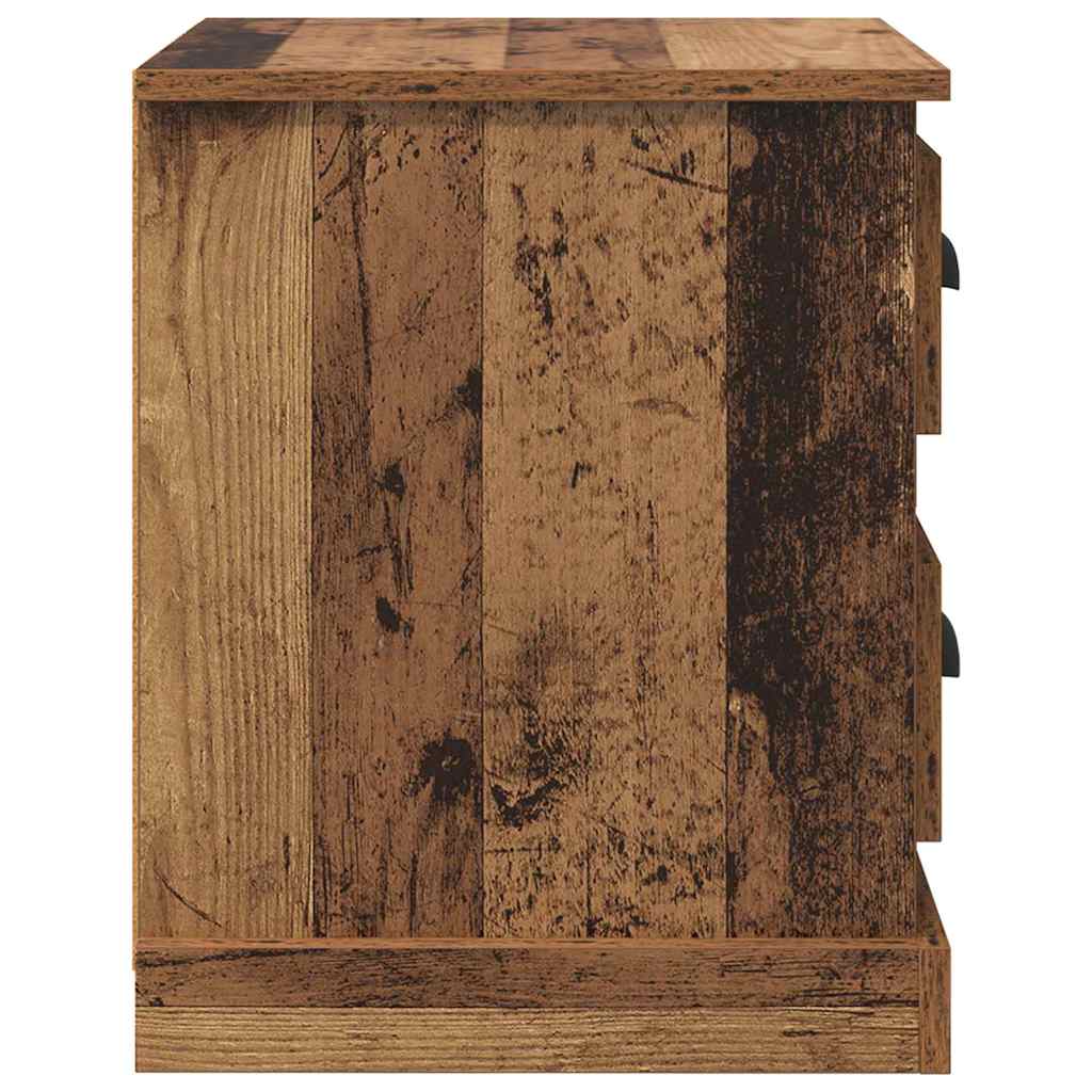 Nachttisch 2 pcs Altholz 39 x 39 x 47,5 cm Holzwerkstoff