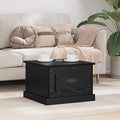 Couchtisch Schwarz Eichen-Optik 50 x 50 x 35 cm Holzwerkstoff