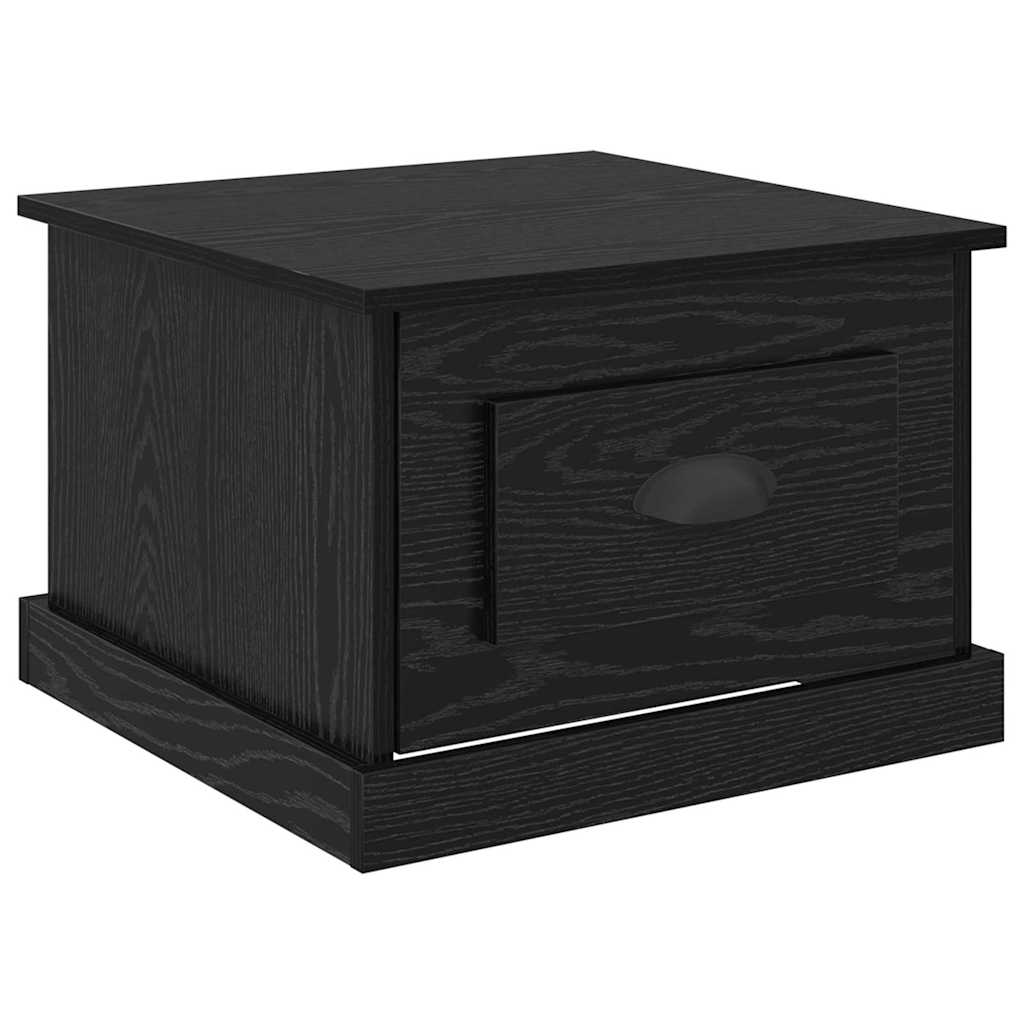 Couchtisch Schwarz Eichen-Optik 50 x 50 x 35 cm Holzwerkstoff
