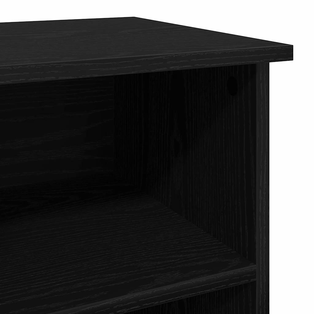TV-Schränk Schwarz Eichen-Optik 99,5 x 35,5 x 48 cm