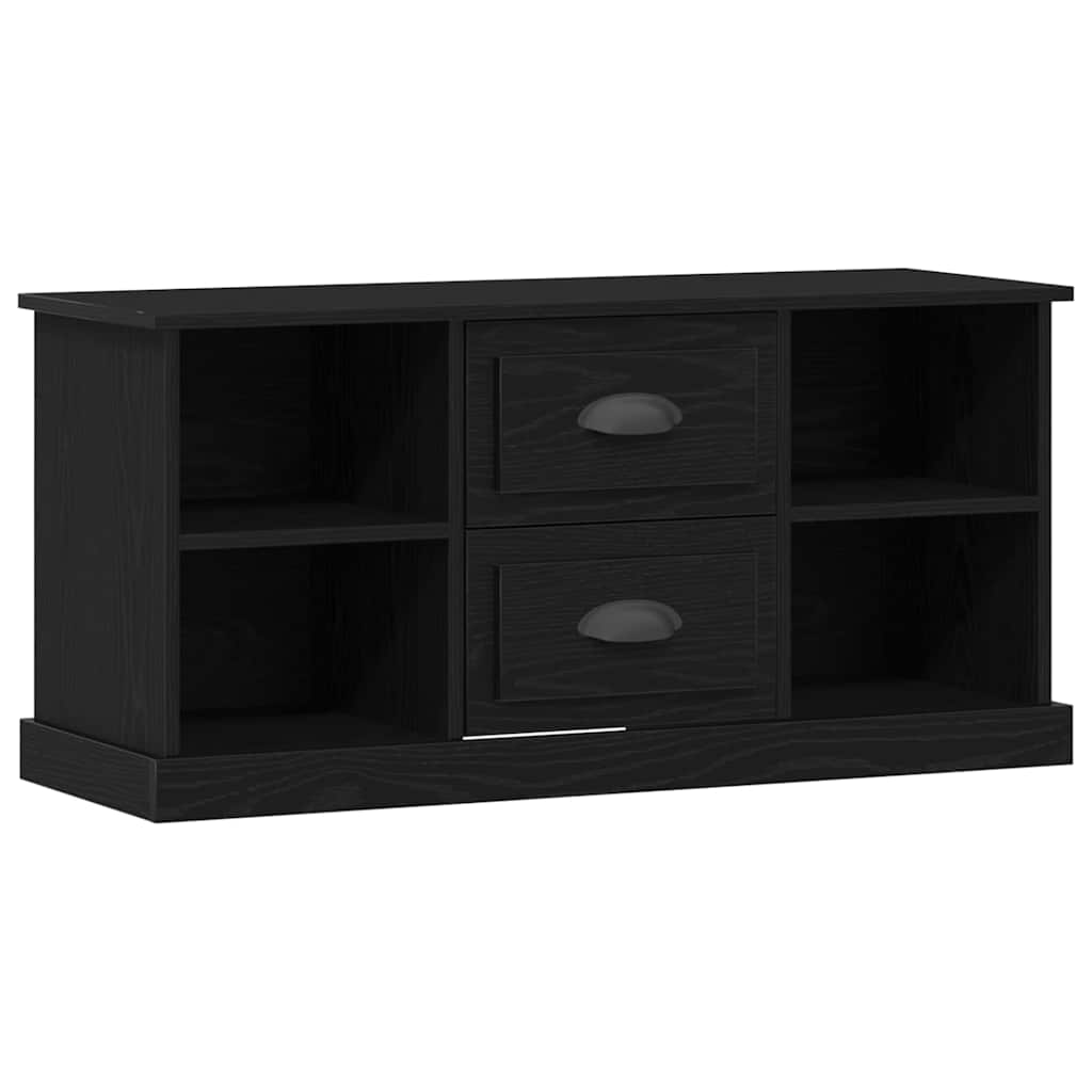 TV-Schränk Schwarz Eichen-Optik 99,5 x 35,5 x 48 cm