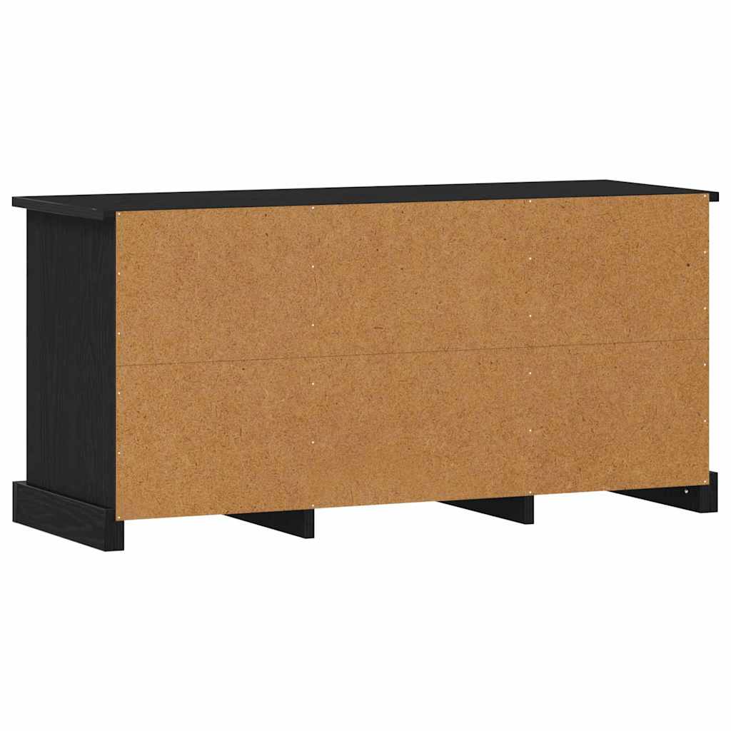 TV-Schränk Schwarz Eichen-Optik 99,5 x 35,5 x 48 cm