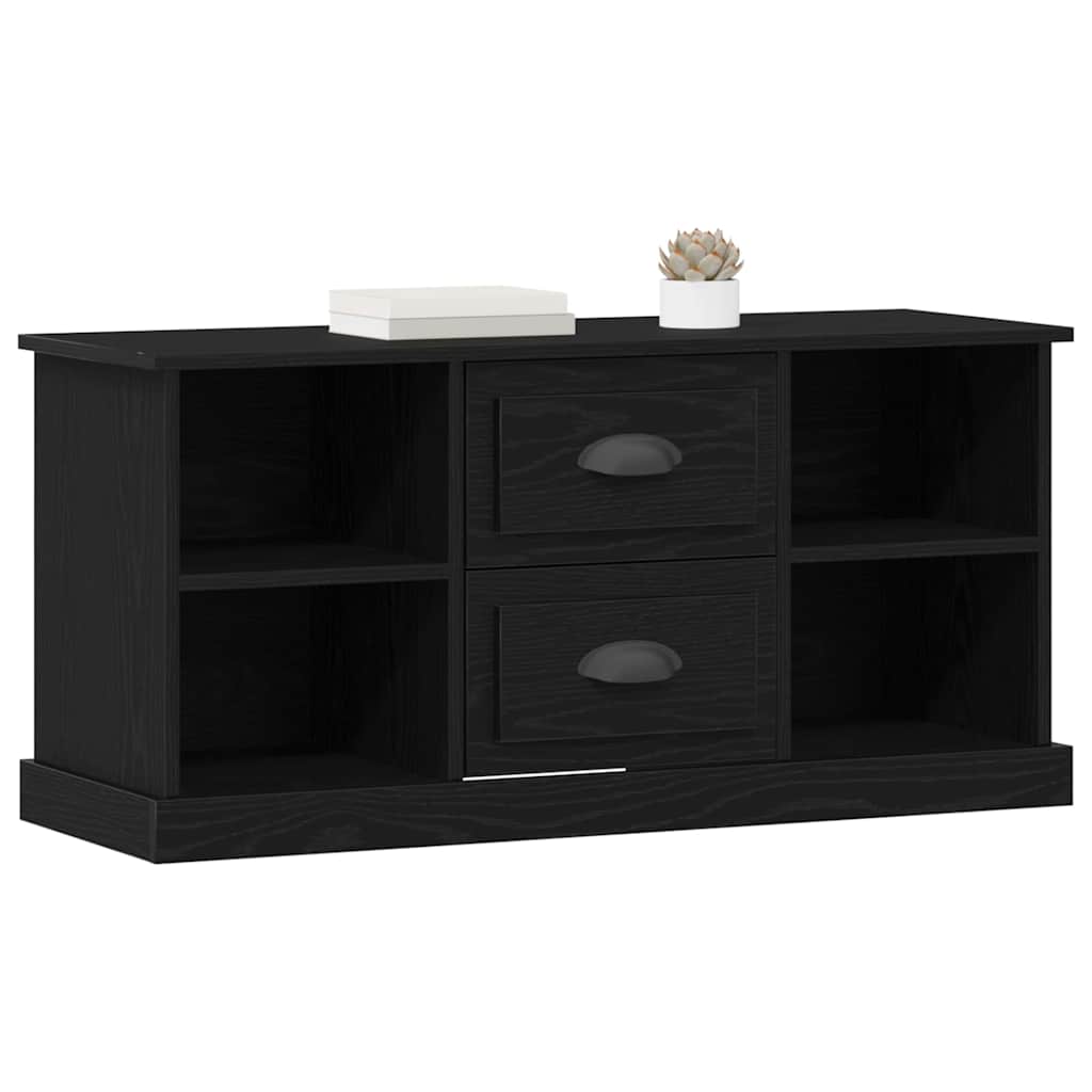 TV-Schränk Schwarz Eichen-Optik 99,5 x 35,5 x 48 cm