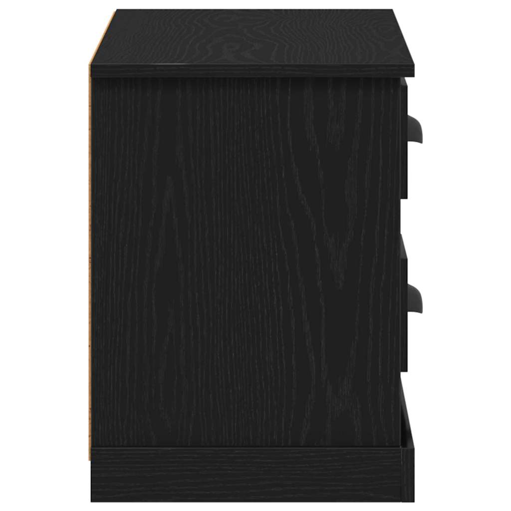 TV-Schränk Schwarz Eichen-Optik 99,5 x 35,5 x 48 cm