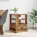 Nachttisch mit Schubladen Altholz 50 x 50 x 60 cm Holzwerkstoff
