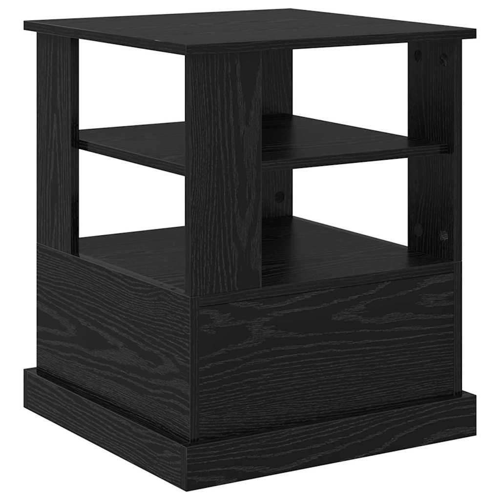 Nachttisch Schwarz Eichen-Optik 50 x 50 x 60 cm Holzwerkstoff