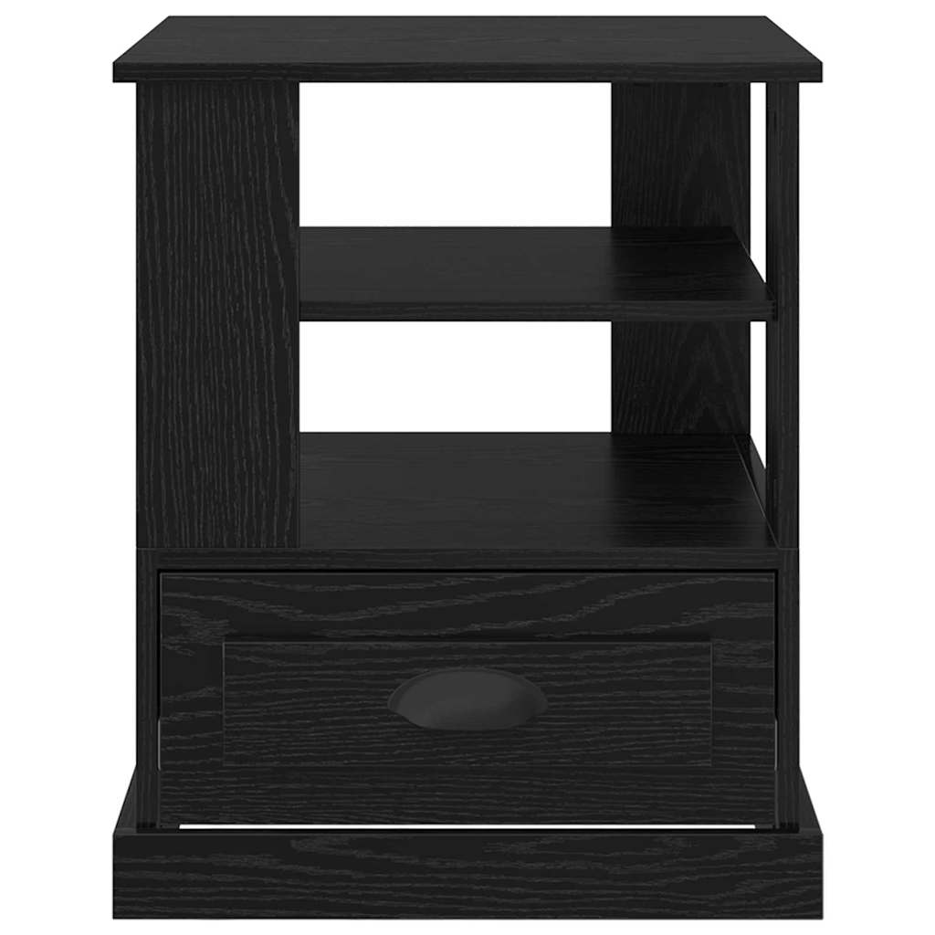 Nachttisch Schwarz Eichen-Optik 50 x 50 x 60 cm Holzwerkstoff