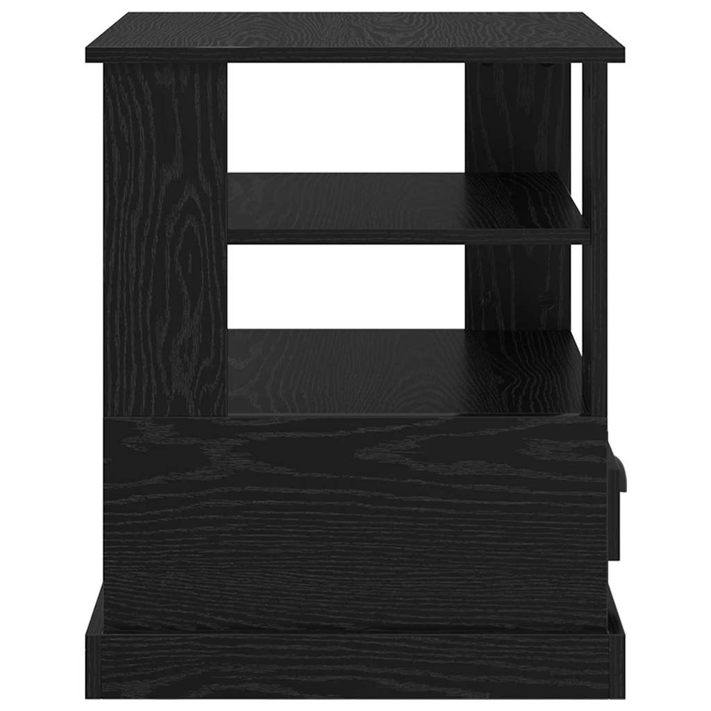Nachttisch Schwarz Eichen-Optik 50 x 50 x 60 cm Holzwerkstoff