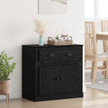 Highboard Schwarz Eichen-Optik 70 x 35,5 x 67,5 cm