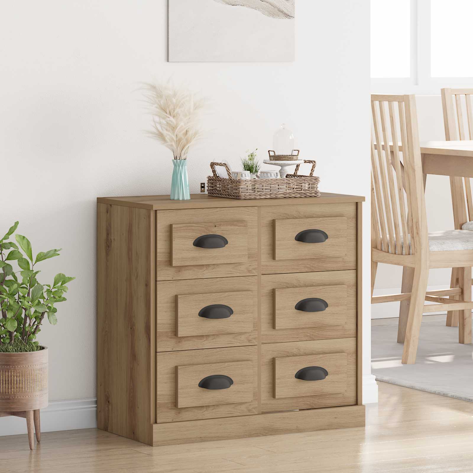 Sideboard Artisan-Eiche 70 x 35,5 x 67,5 cm Holzwerkstoff