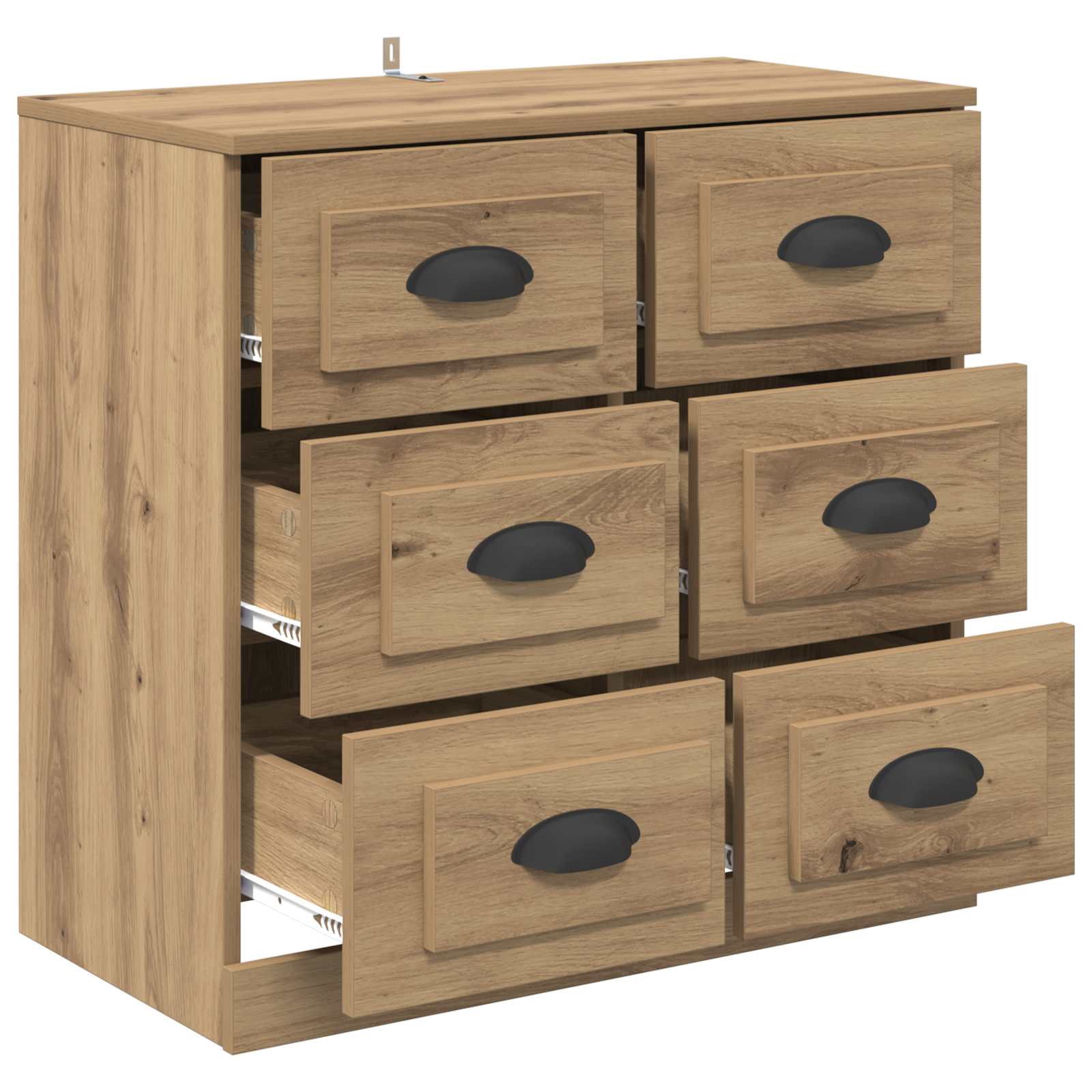 Sideboard Artisan-Eiche 70 x 35,5 x 67,5 cm Holzwerkstoff