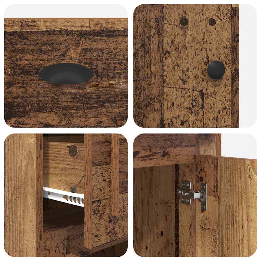 Seitenschrank Altholz 40 x 50 x 75 cm Holzwerkstoff