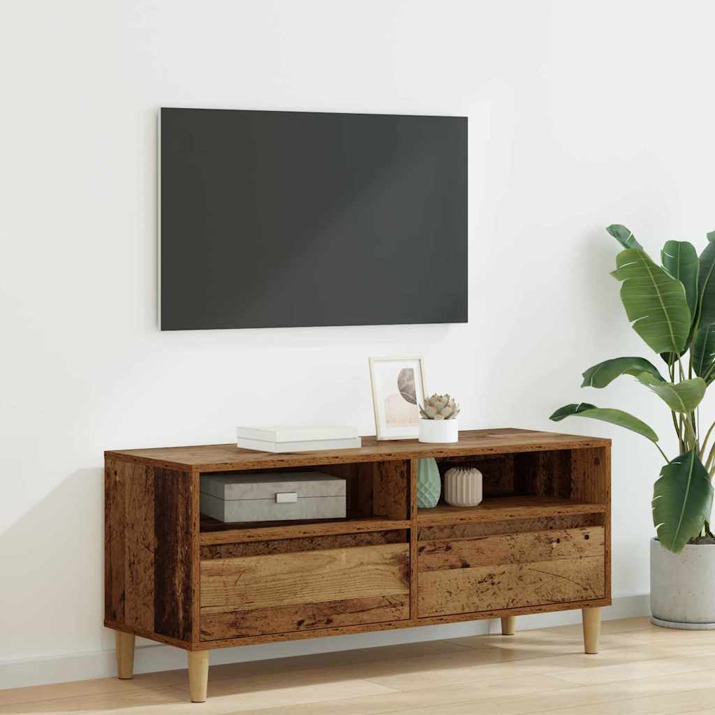 TV-Schränk Altholz 100 x 34,5 x 44,5 cm Holzwerkstoff
