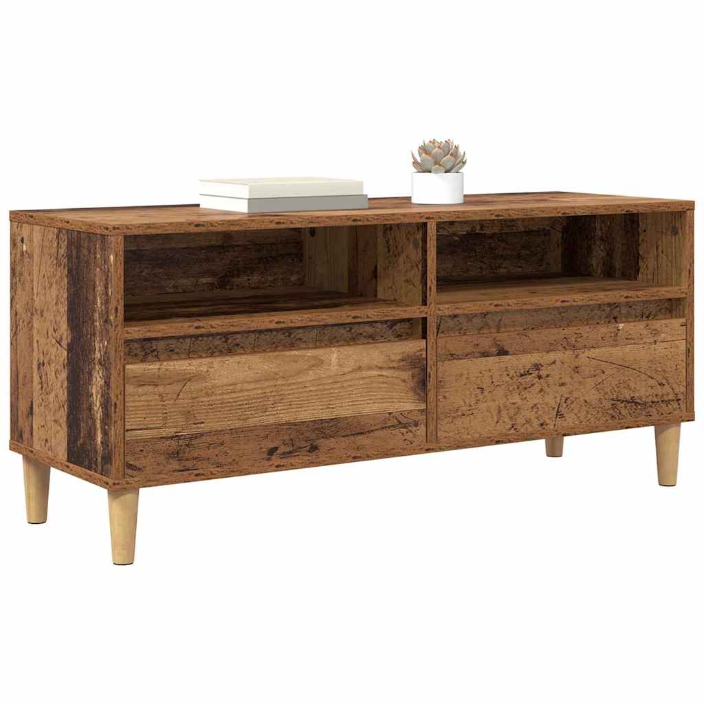 TV-Schränk Altholz 100 x 34,5 x 44,5 cm Holzwerkstoff
