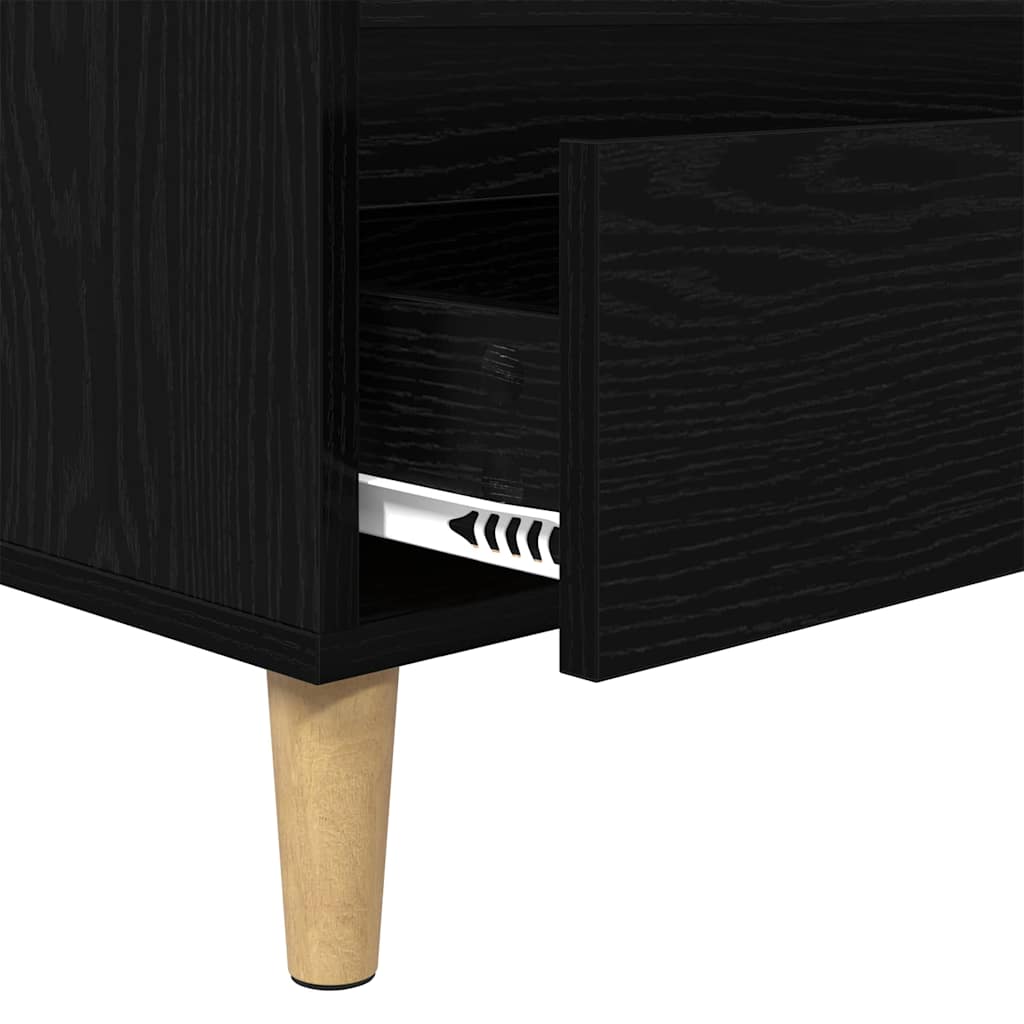 TV-Schränk Schwarz Eichen-Optik 100 x 34,5 x 44,5 cm