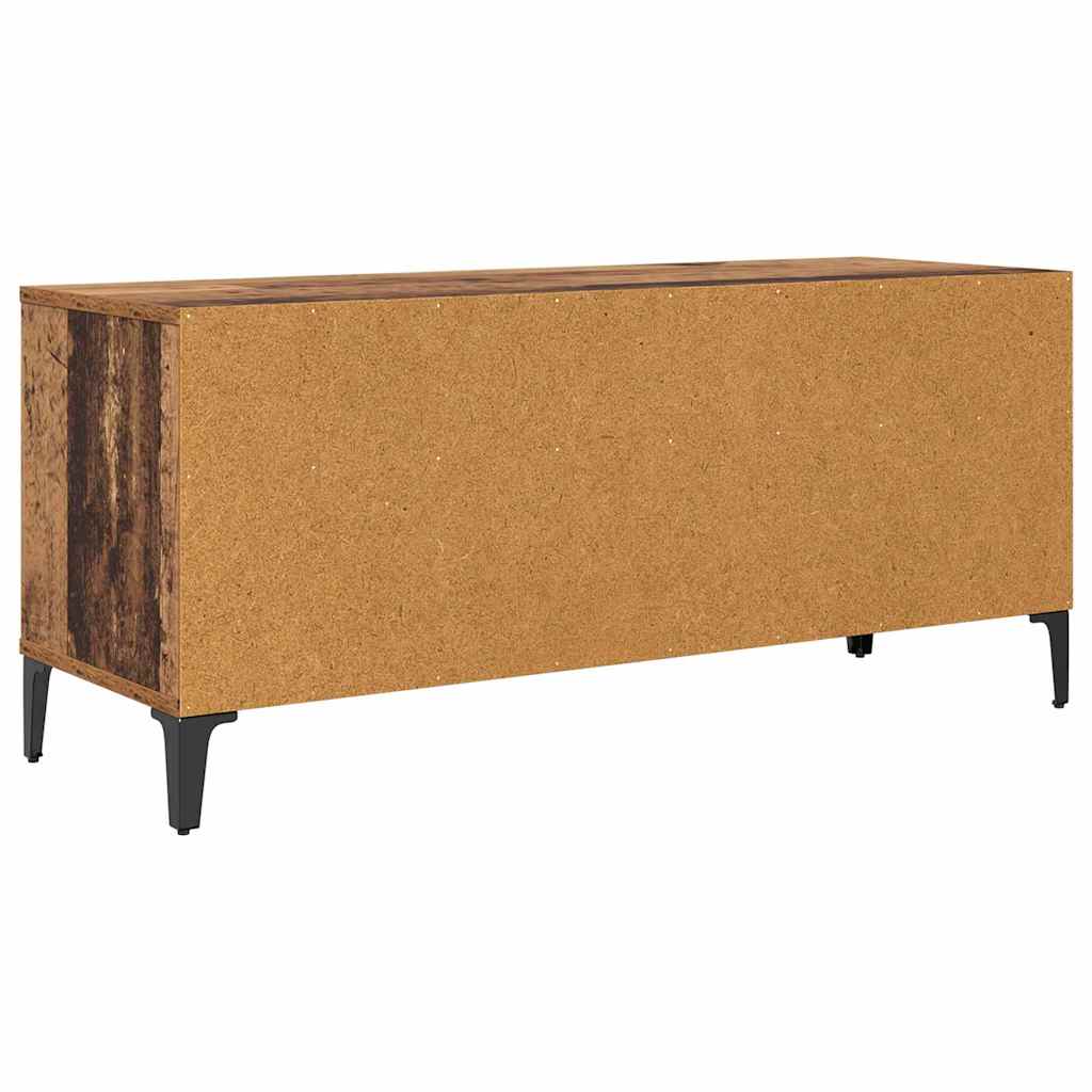 TV-Schränk Altholz 100 x 34,5 x 44,5 cm Verbundholz und Eisen