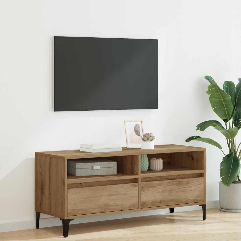 TV-Schränk mit Schubladen Artisan-Eiche 100 x 34,5 x 44,5 cm