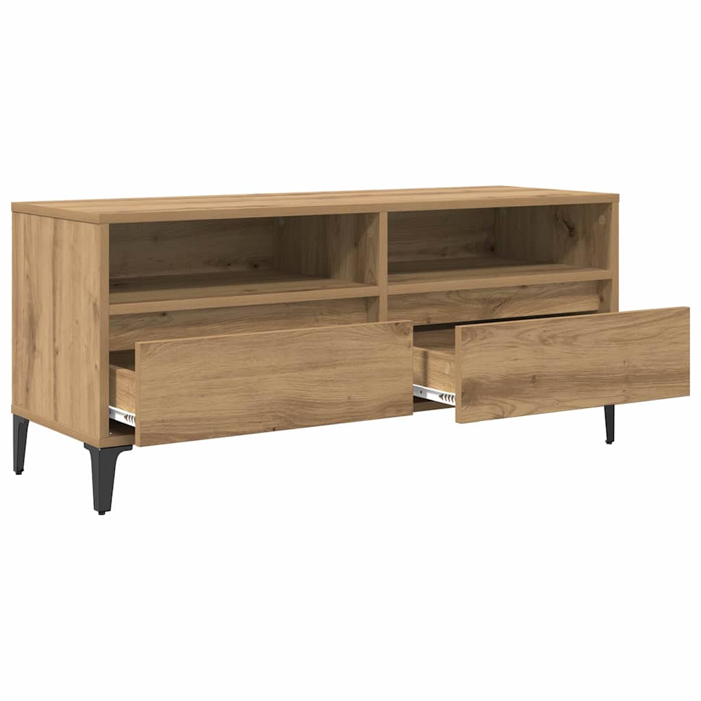 TV-Schränk mit Schubladen Artisan-Eiche 100 x 34,5 x 44,5 cm