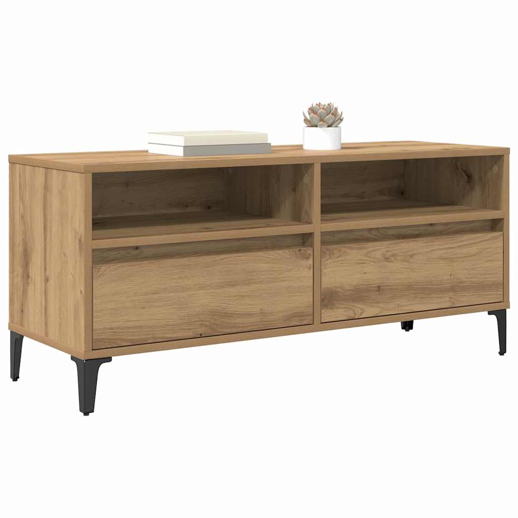 TV-Schränk mit Schubladen Artisan-Eiche 100 x 34,5 x 44,5 cm