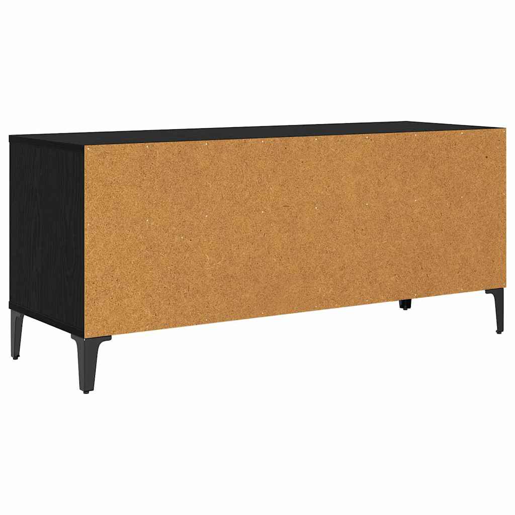 TV-Schränk Schwarz Eichen-Optik 100 x 34,5 x 44,5 cm