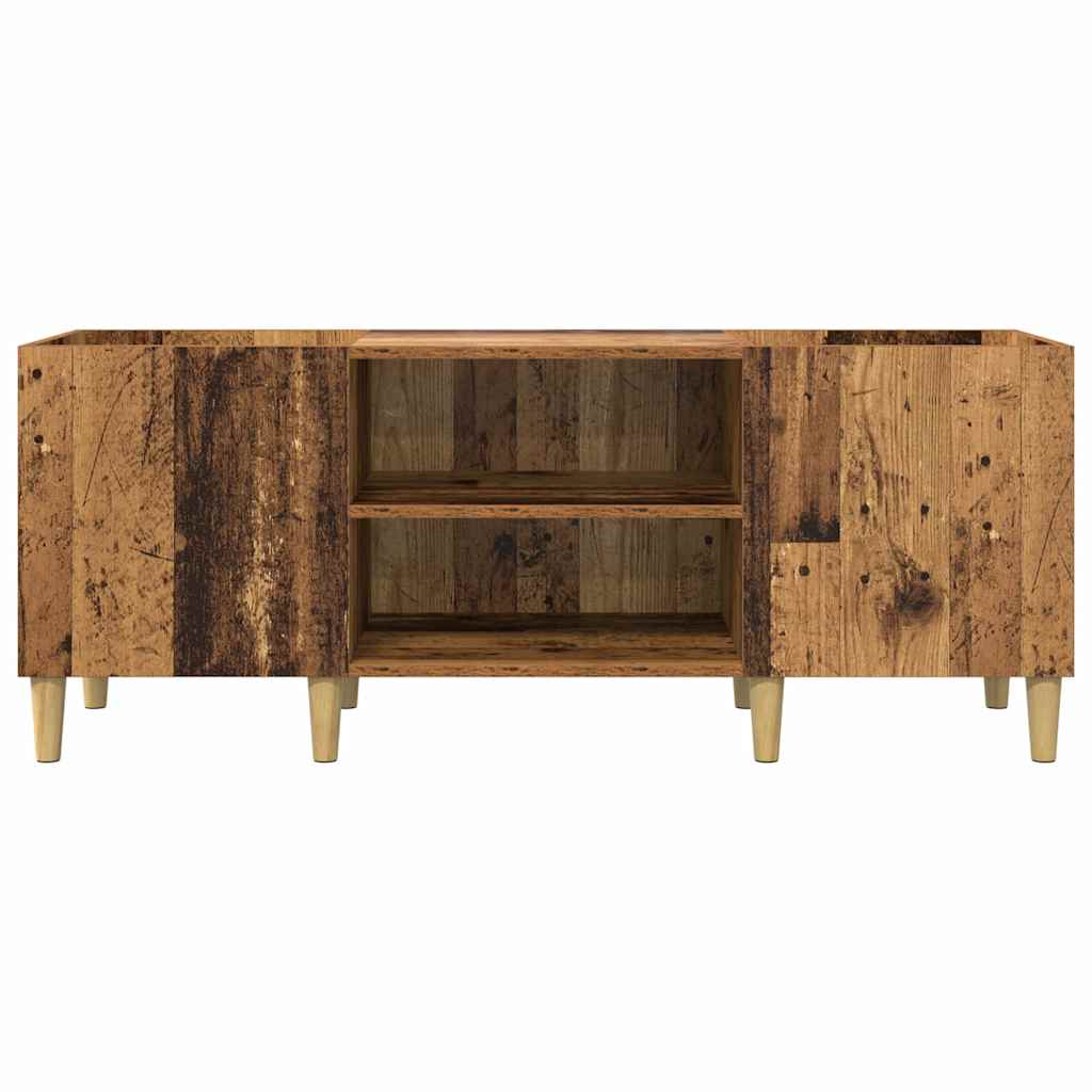 Schallplattenschrank Altholz 121 x 38 x 48 cm Holzwerkstoff