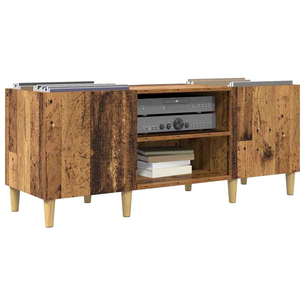 Schallplattenschrank Altholz 121 x 38 x 48 cm Holzwerkstoff