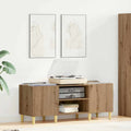 Schallplattenschrank Artisan-Eiche 121 x 38 x 48 cm