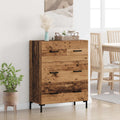 Sideboard Altholz 69,5 x 34 x 90 cm Verbundholz und Eisen