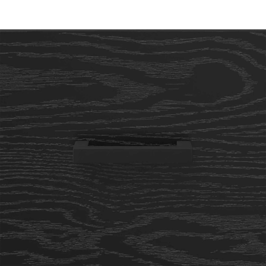 Sideboard mit Schubladen Schwarz Eichen-Optik 69,5 x 34 x 90 cm