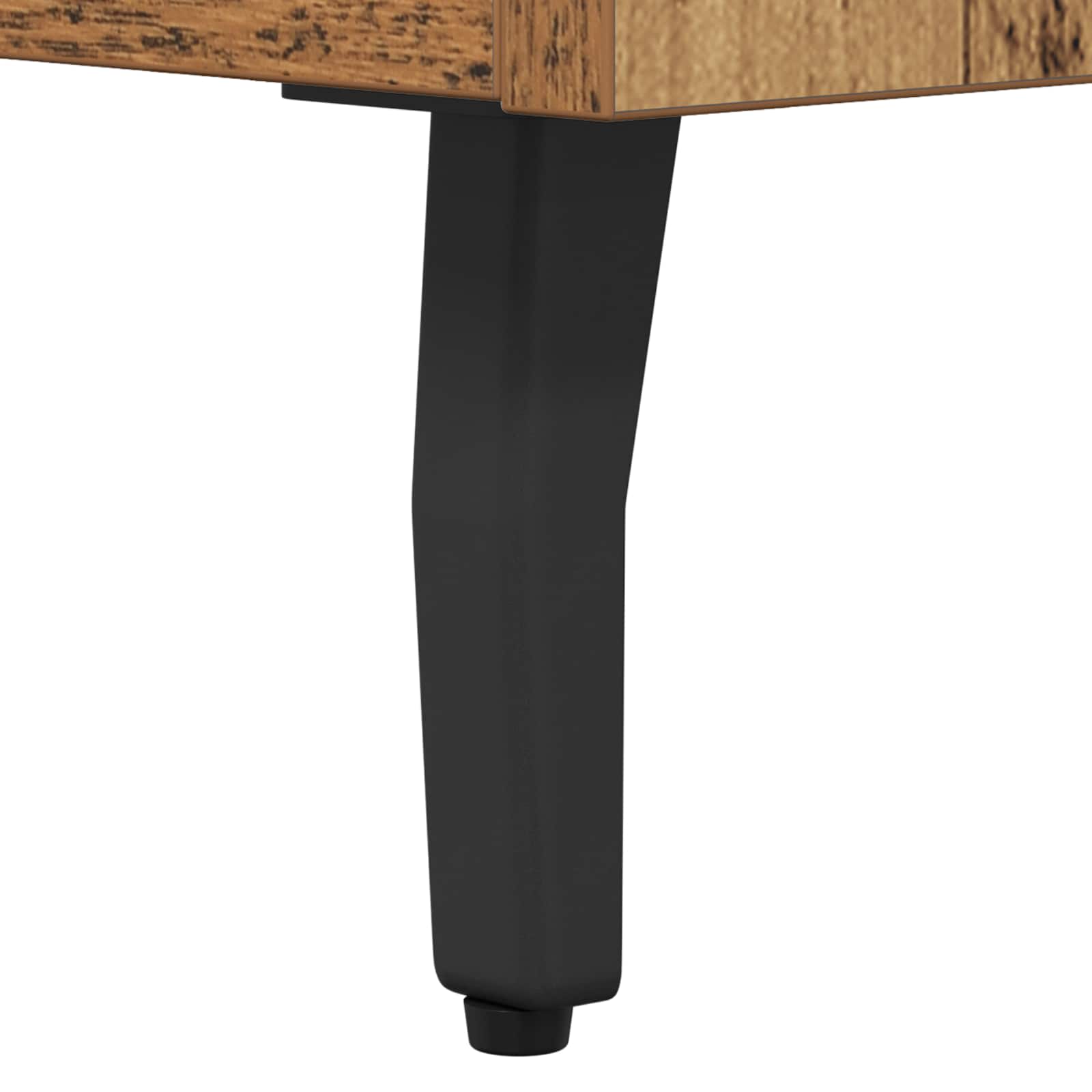 Sideboard Altholz 69,5 x 34 x 90 cm Verbundholz und Eisen