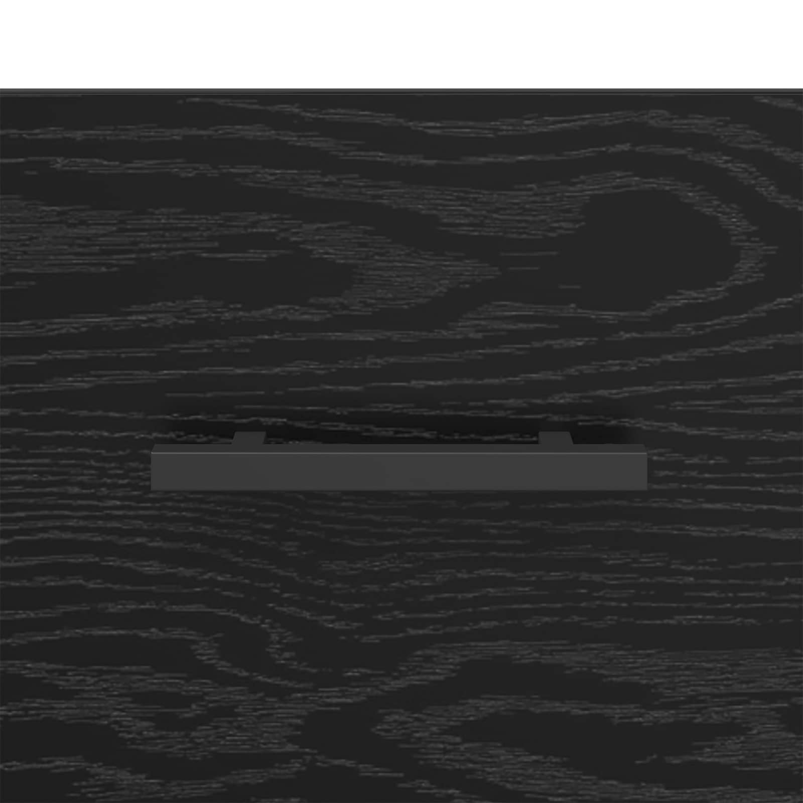 Sideboard mit Schubladen Schwarz Eichen-Optik 69,5 x 34 x 90 cm