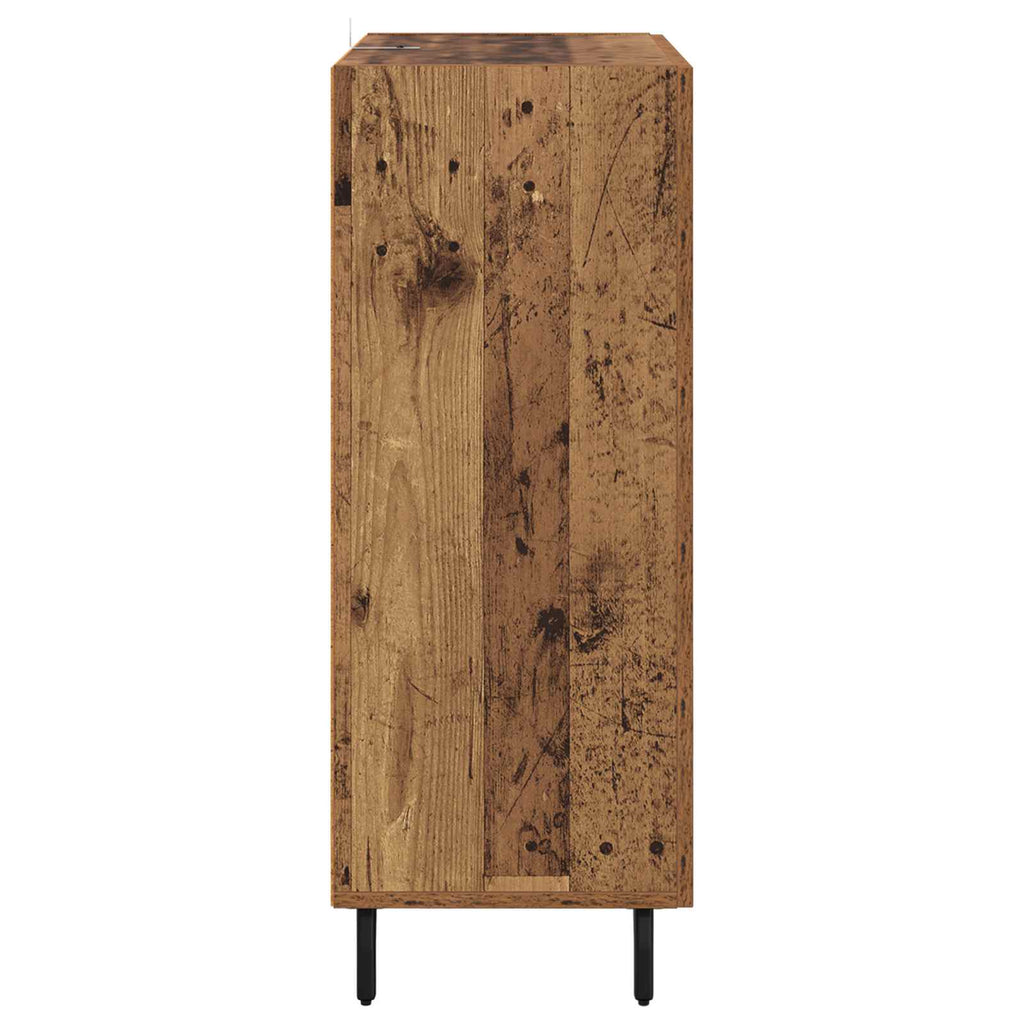 Sideboard Altholz 69,5 x 34 x 90 cm Verbundholz und Eisen