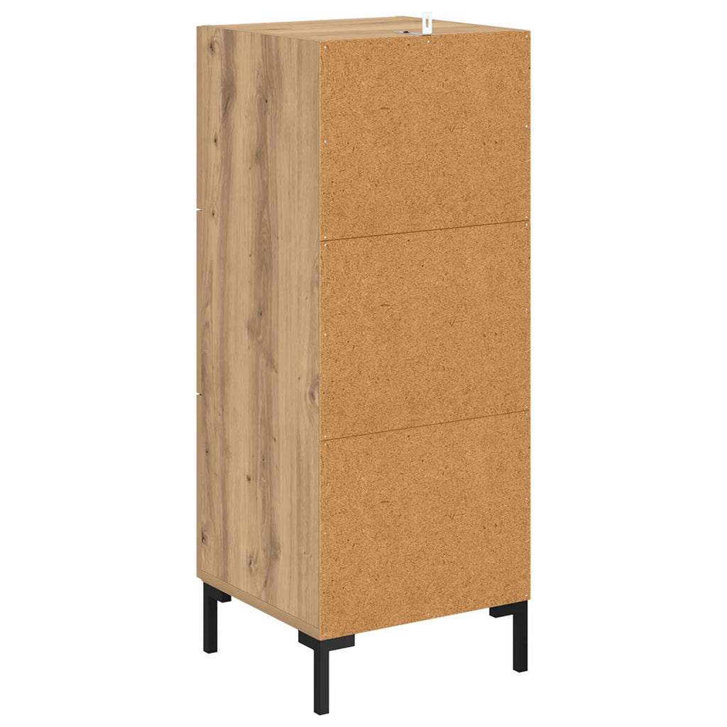 Sideboard Artisan-Eiche 34,5 x 34 x 90 cm Holzwerkstoff