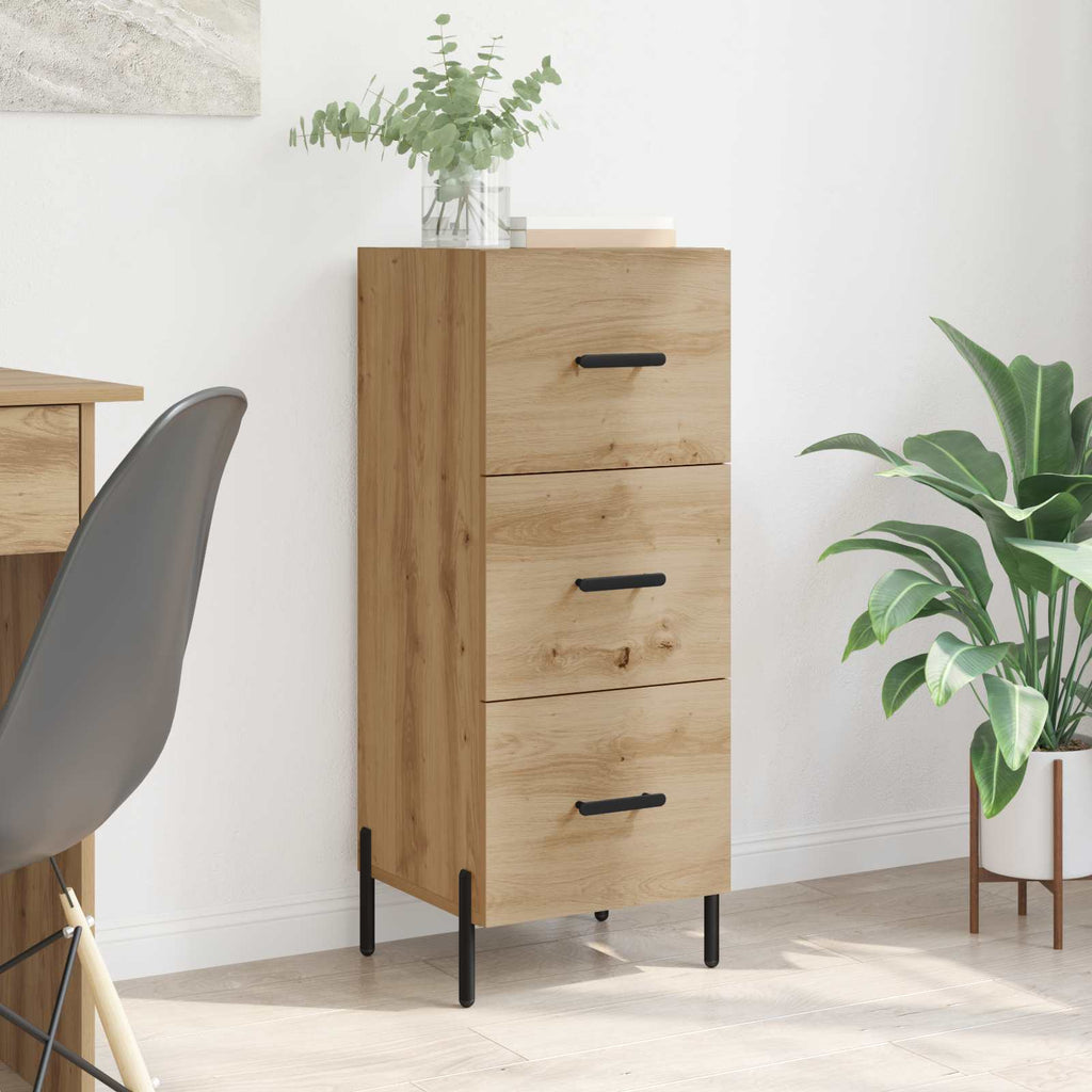 Sideboard Artisan-Eiche 34 x 34,5 x 90 cm Holzwerkstoff