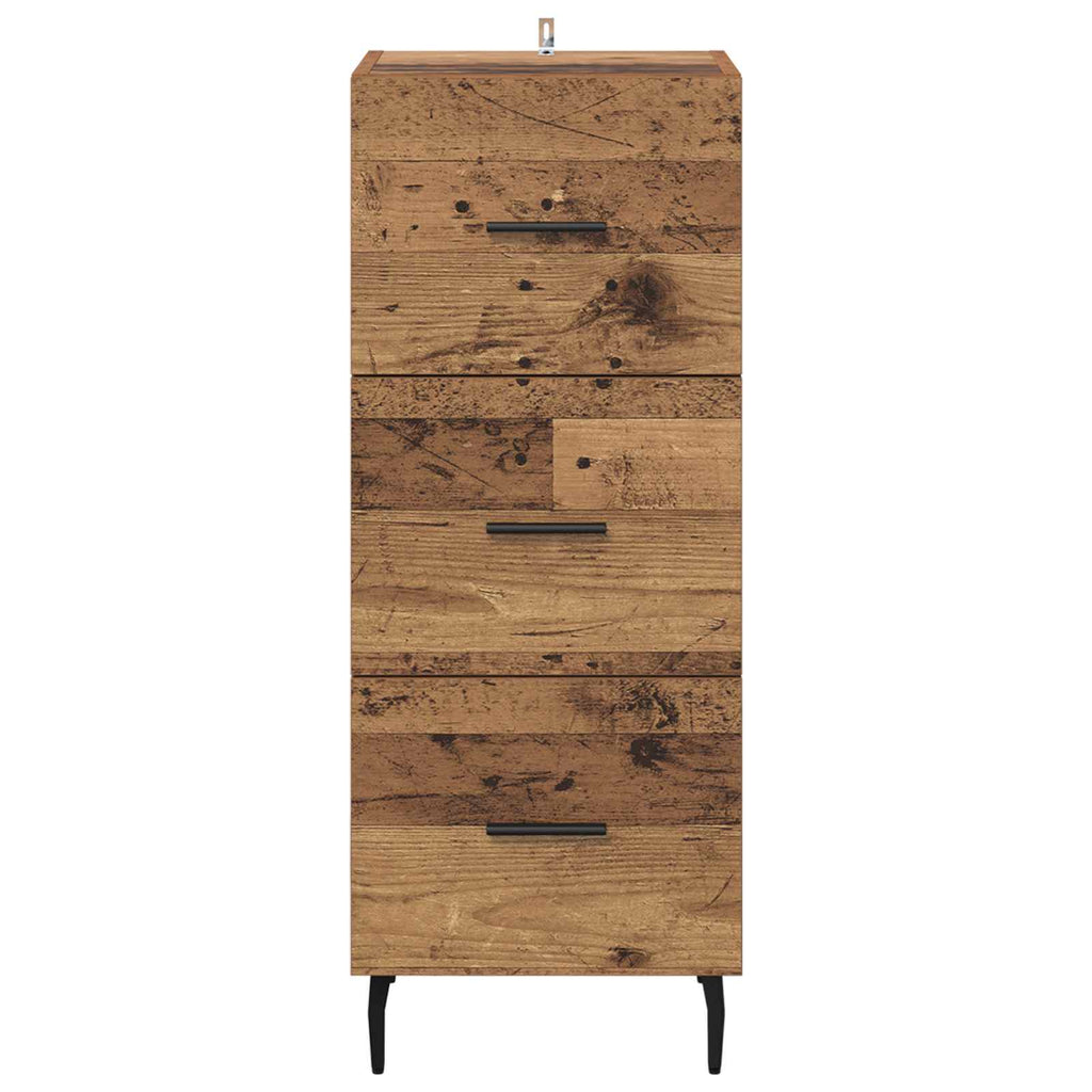 Sideboard Altholz 34 x 34,5 x 90 cm Holzwerkstoff