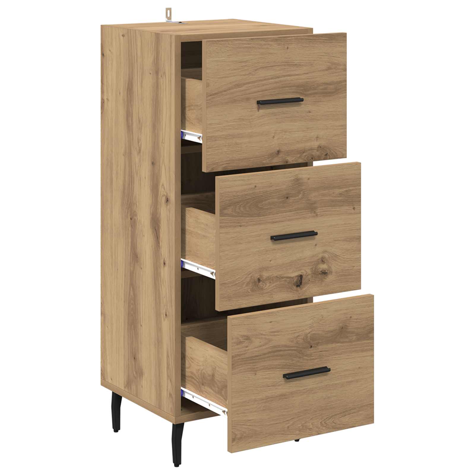 Sideboard Artisan-Eiche 34 x 34,5 x 90 cm Holzwerkstoff