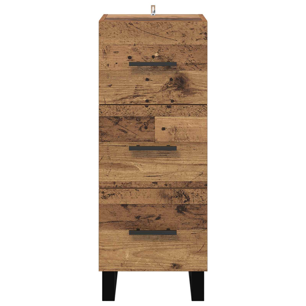 Sideboard Altholz 34,5 x 34 x 90 cm Holzwerkstoff