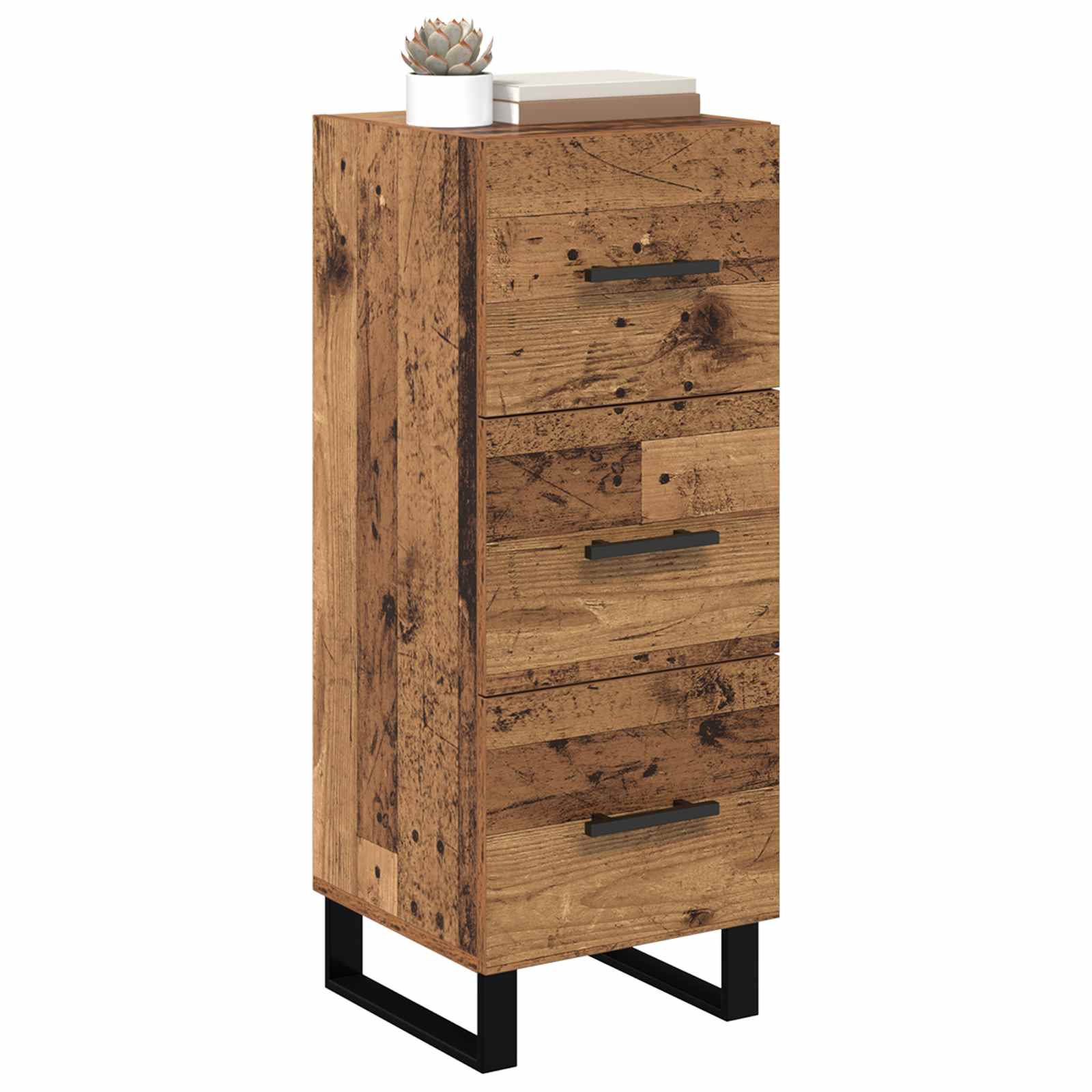 Sideboard Altholz 34,5 x 34 x 90 cm Holzwerkstoff