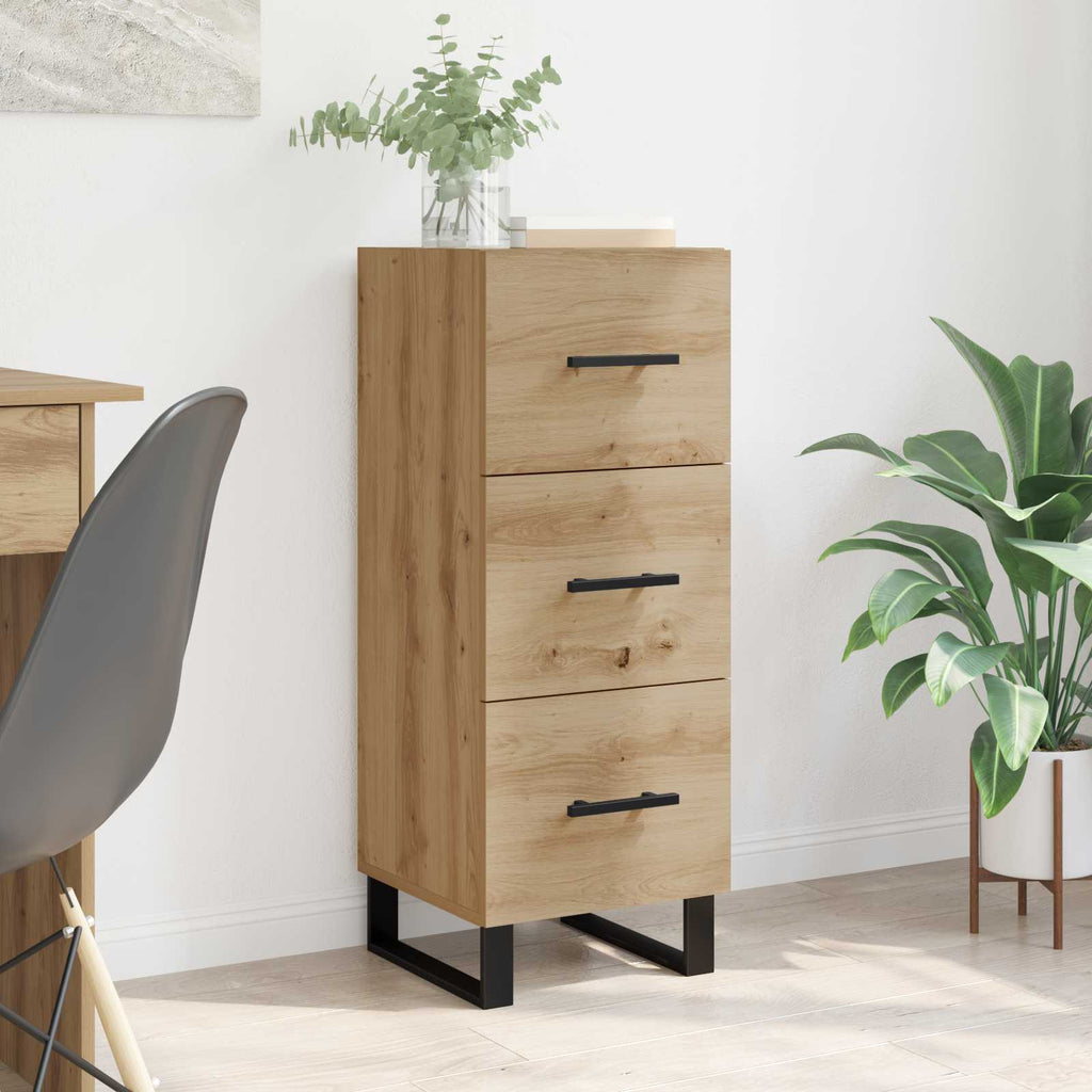 Sideboard Artisan-Eiche 34,5 x 34 x 90 cm Holzwerkstoff