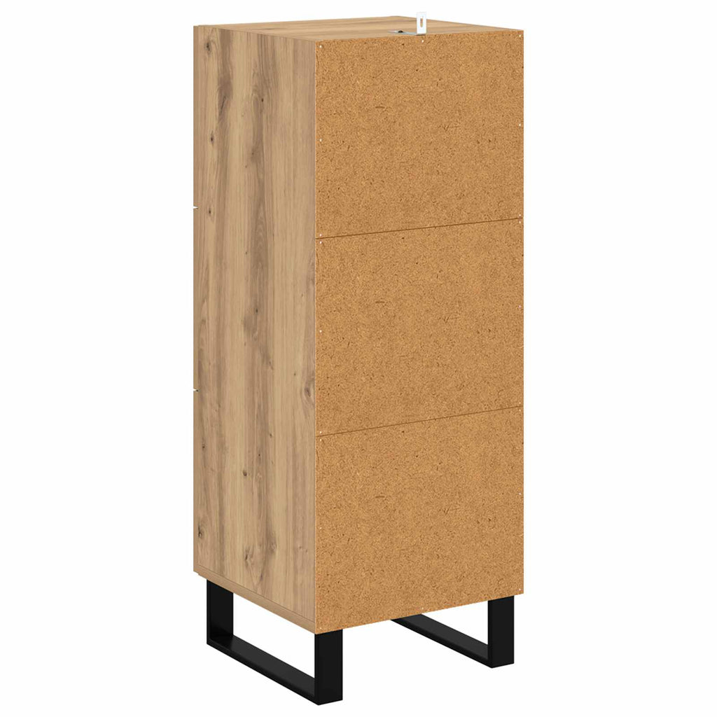 Sideboard Artisan-Eiche 34,5 x 34 x 90 cm Holzwerkstoff