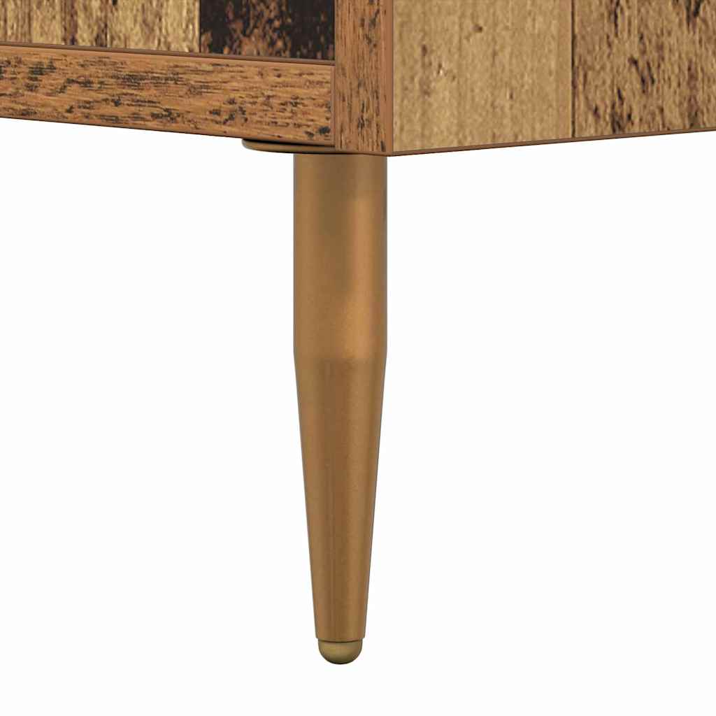 Sideboard Altholz 69,5 x 34 x 90 cm Verbundholz und Eisen