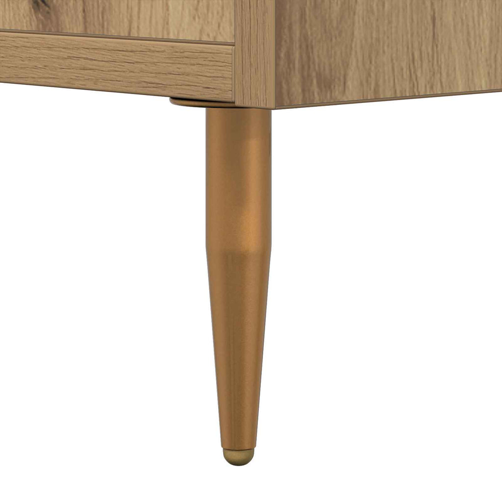 Sideboard Artisan-Eiche 69,5 x 34 x 90 cm Verbundholz und Eisen