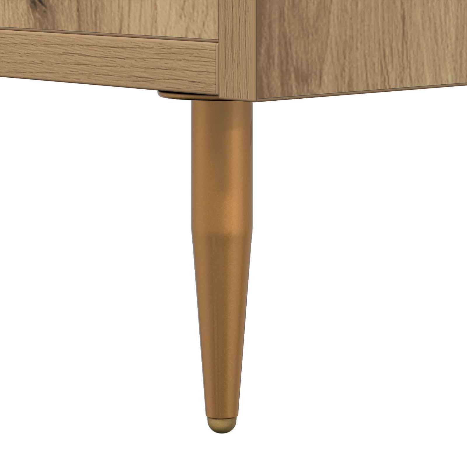 Sideboard Artisan-Eiche 69,5 x 34 x 90 cm Verbundholz und Eisen