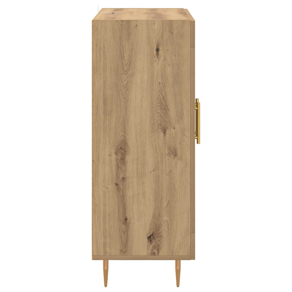 Sideboard Artisan-Eiche 69,5 x 34 x 90 cm Verbundholz und Eisen